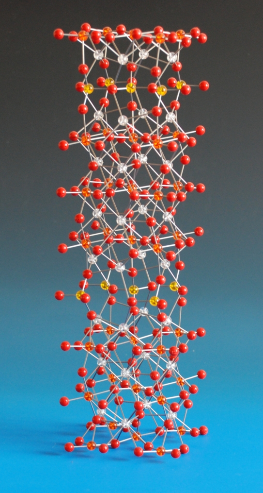 A large structure model of calcium iron titanate 