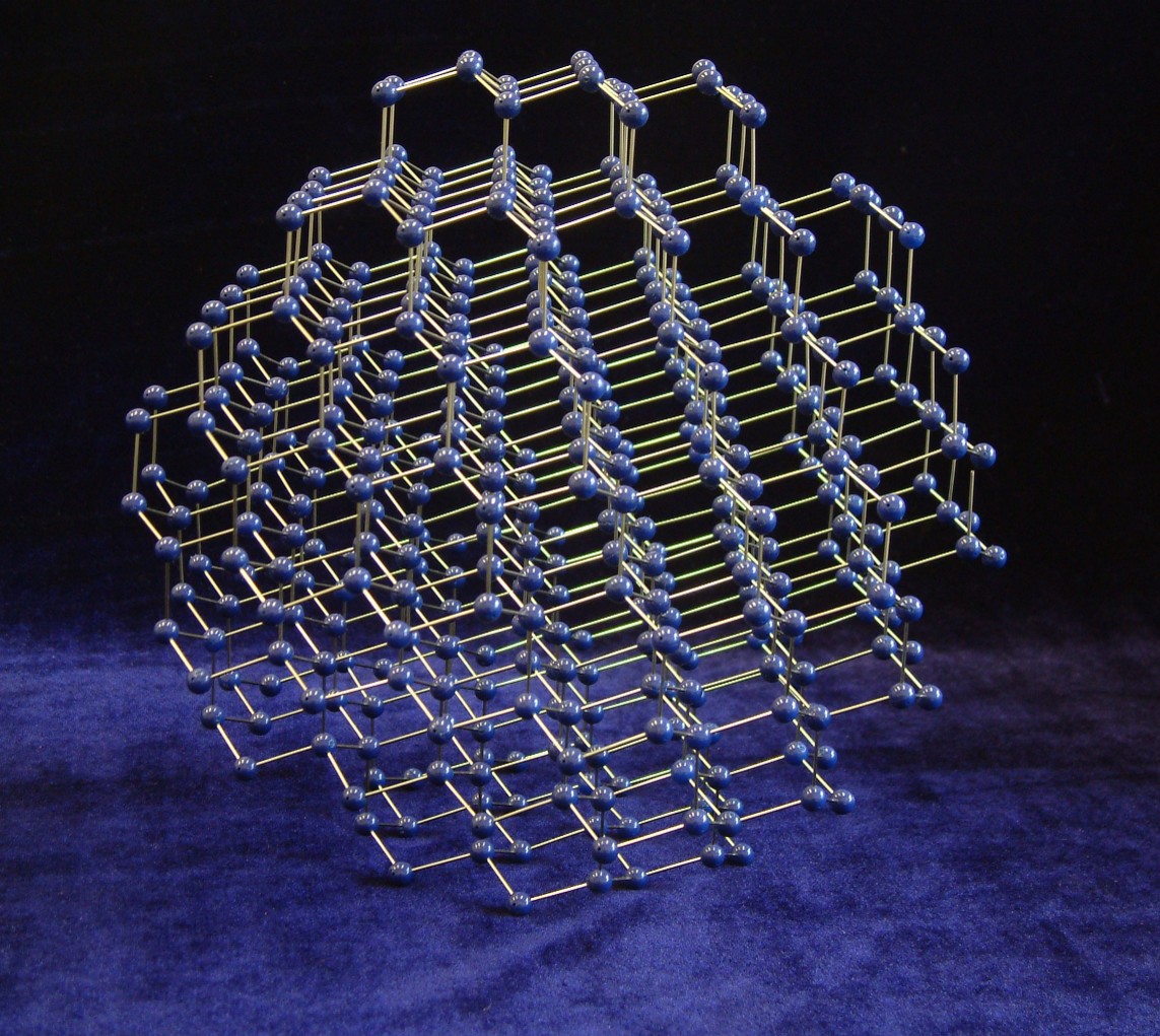 crystal structure model of Gallium Arsenide 