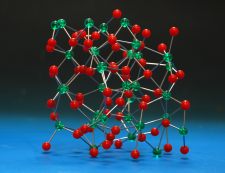 Amorphous zirconium dioxide structure molecular model